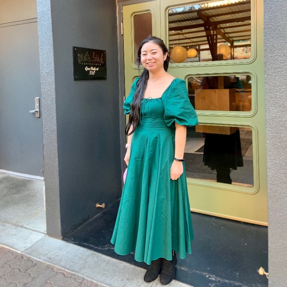 Selkie Forest Green/Elf Day Dress size medium, with tags - Picture 3 of 9